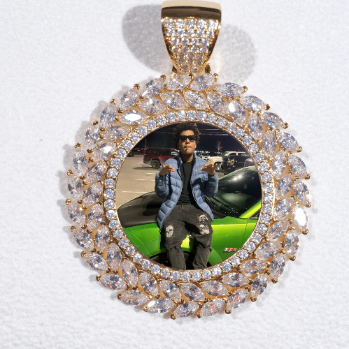 Large 3D Wheat Ear Custom Picture Pendant