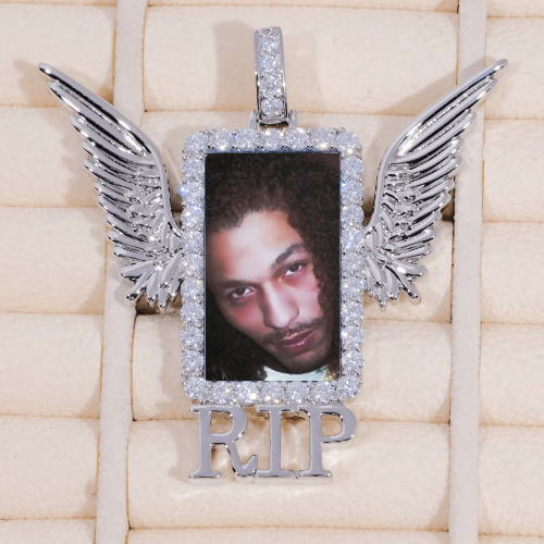 RIP WING 3D CUSTOM PICTURE PENDANT