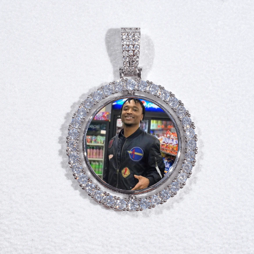 3D Spinning 2-Faced Custom Picture Pendant