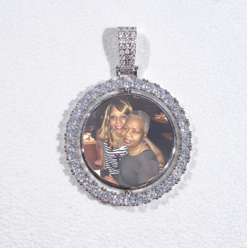 3D Spinning 2-Faced Custom Picture Pendant