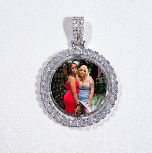 3D Spinning 2-Faced Custom Picture Pendant