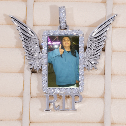 RIP WING 3D CUSTOM PICTURE PENDANT