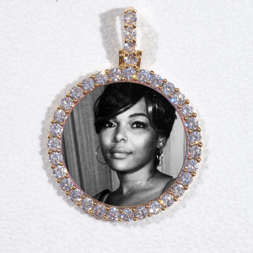 3D CIRCLE CUSTOM PICTURE PENDANT SMALL SIZE