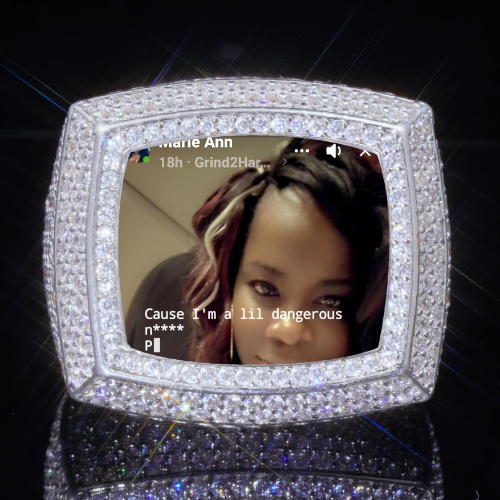 3D CUSTOM PICTURE ICED RING