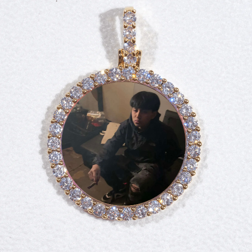 3D CIRCLE CUSTOM PICTURE PENDANT SMALL SIZE