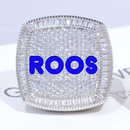 CUSTOM LETTER 3D ICED RING