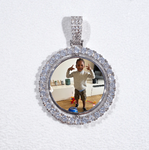 3D Spinning 2-Faced Custom Picture Pendant
