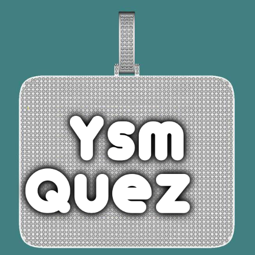 CUSTOM LETTER NECKLACE 3D BIG SQUARE