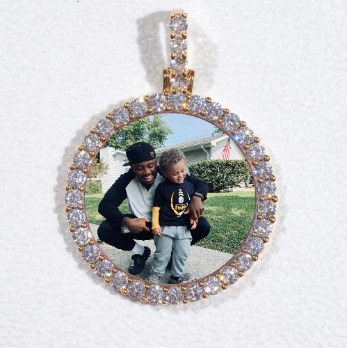 3D CIRCLE CUSTOM PICTURE PENDANT SMALL SIZE