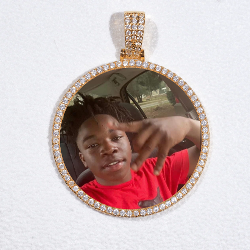 MEDIUM 3D CIRCLE CUSTOM PICTURE PENDANT
