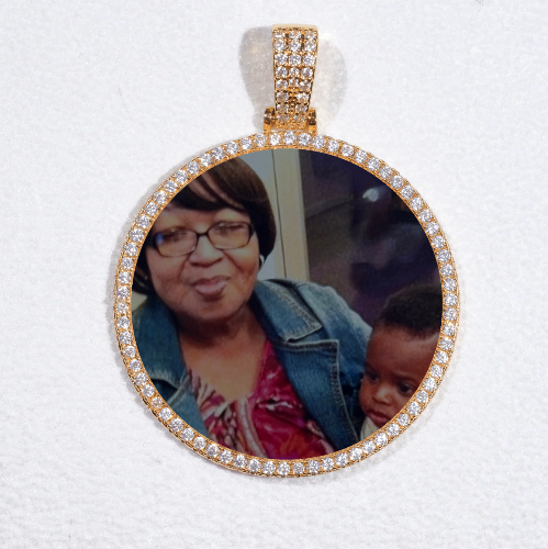 MEDIUM 3D CIRCLE CUSTOM PICTURE PENDANT