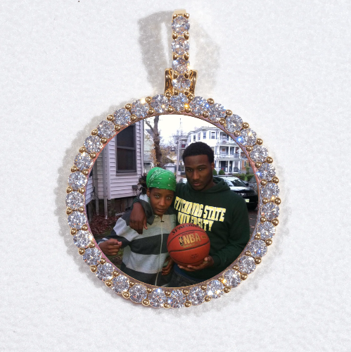 3D CIRCLE CUSTOM PICTURE PENDANT SMALL SIZE