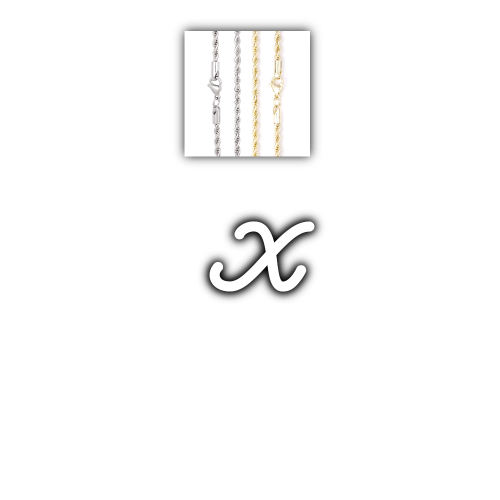 Script Custom Letter Necklace