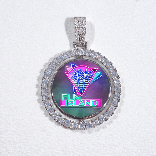 3D Spinning 2-Faced Custom Picture Pendant
