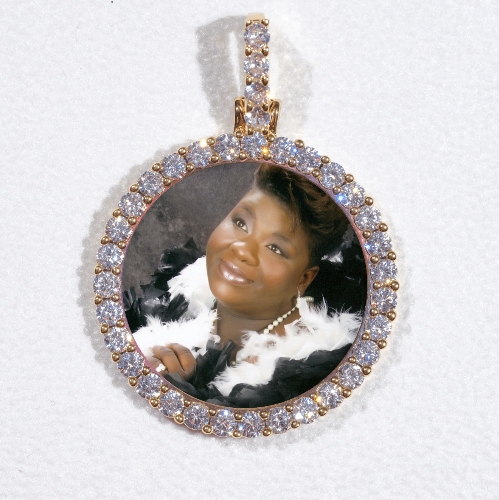 3D CIRCLE CUSTOM PICTURE PENDANT SMALL SIZE