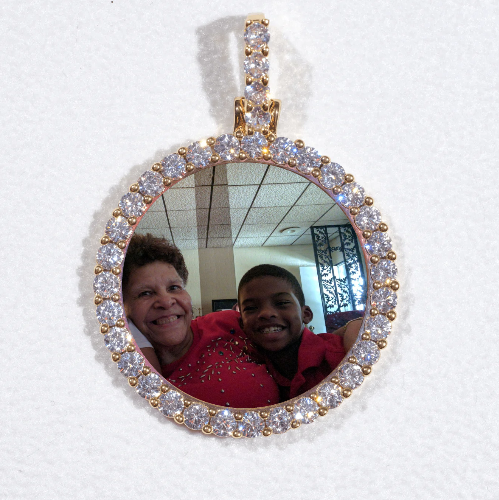 3D CIRCLE CUSTOM PICTURE PENDANT SMALL SIZE
