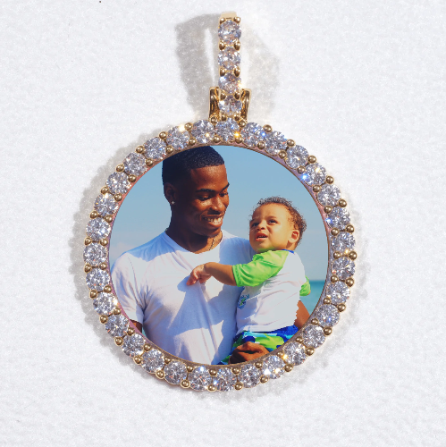 3D CIRCLE CUSTOM PICTURE PENDANT SMALL SIZE