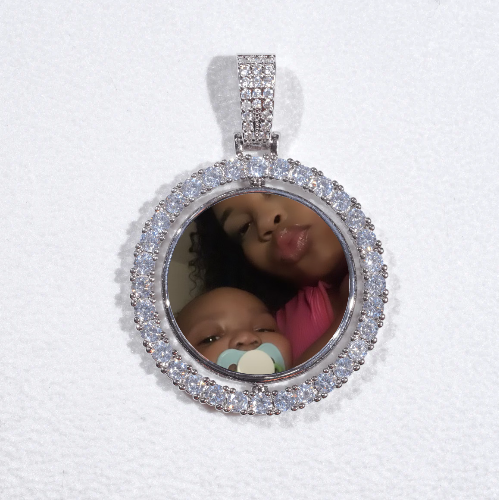 3D Spinning 2-Faced Custom Picture Pendant