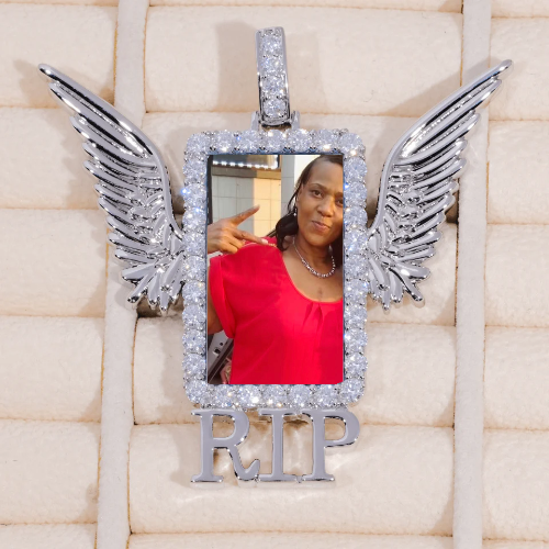 RIP WING 3D CUSTOM PICTURE PENDANT