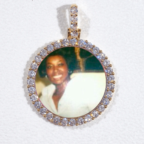 3D CIRCLE CUSTOM PICTURE PENDANT SMALL SIZE