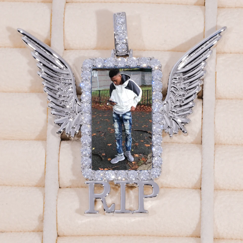 RIP WING 3D CUSTOM PICTURE PENDANT