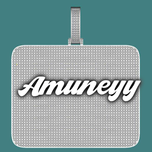 CUSTOM LETTER NECKLACE 3D BIG SQUARE