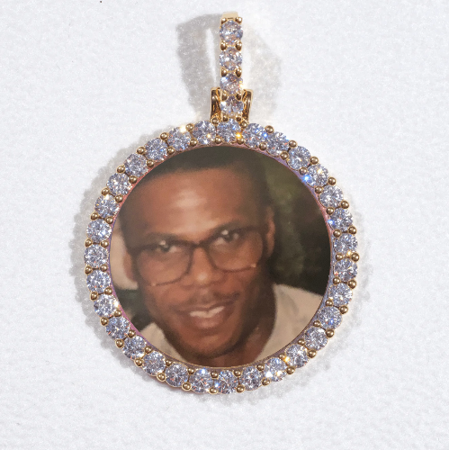 3D CIRCLE CUSTOM PICTURE PENDANT SMALL SIZE