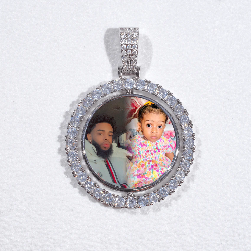 3D Spinning 2-Faced Custom Picture Pendant