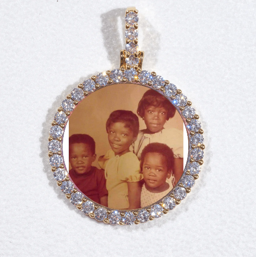 3D CIRCLE CUSTOM PICTURE PENDANT SMALL SIZE