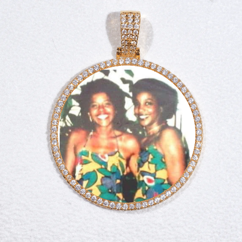 MEDIUM 3D CIRCLE CUSTOM PICTURE PENDANT