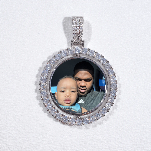 3D Spinning 2-Faced Custom Picture Pendant