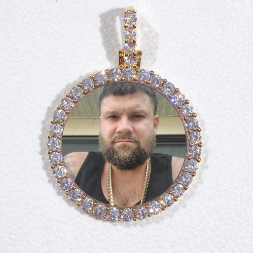 3D CIRCLE CUSTOM PICTURE PENDANT SMALL SIZE