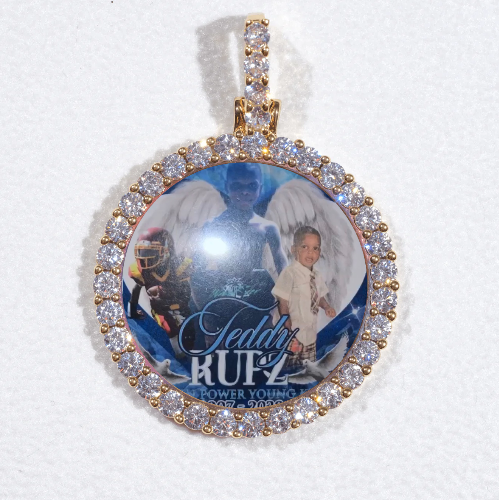 3D CIRCLE CUSTOM PICTURE PENDANT SMALL SIZE