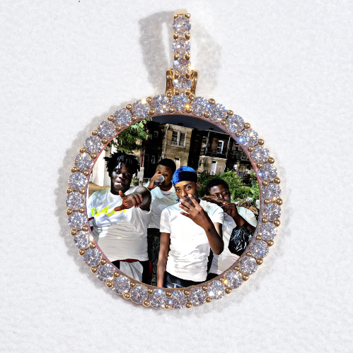 3D CIRCLE CUSTOM PICTURE PENDANT SMALL SIZE