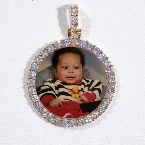 3D CIRCLE CUSTOM PICTURE PENDANT SMALL SIZE