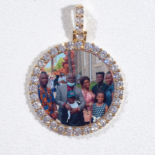 3D CIRCLE CUSTOM PICTURE PENDANT SMALL SIZE