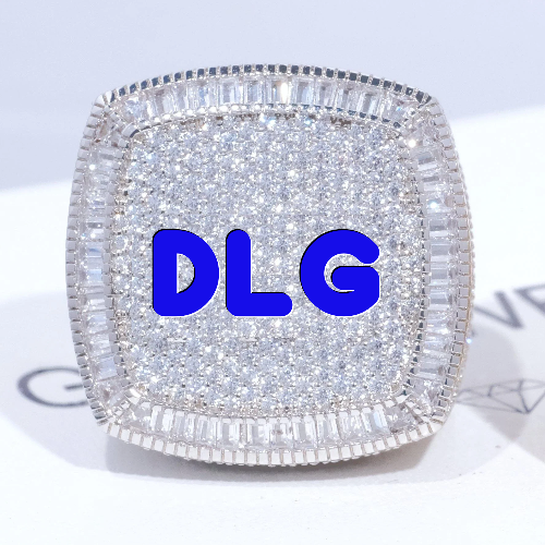 CUSTOM LETTER 3D ICED RING