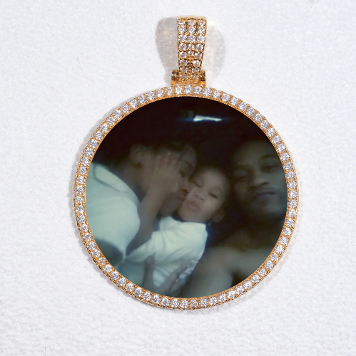 MEDIUM 3D CIRCLE CUSTOM PICTURE PENDANT