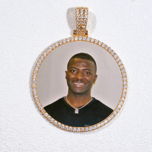 MEDIUM 3D CIRCLE CUSTOM PICTURE PENDANT