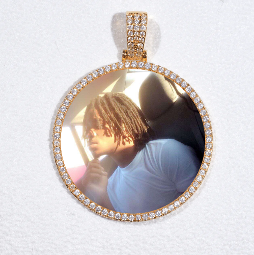 MEDIUM 3D CIRCLE CUSTOM PICTURE PENDANT