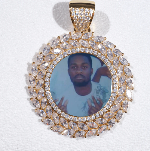Large 3D Wheat Ear Custom Picture Pendant
