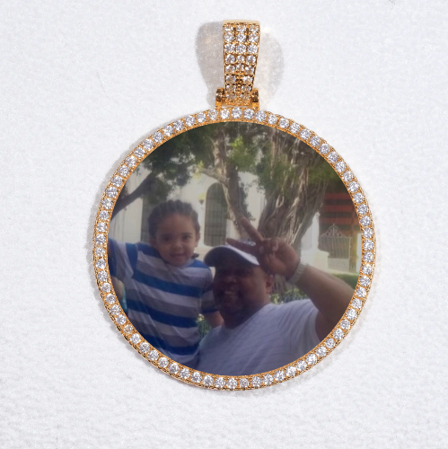 MEDIUM 3D CIRCLE CUSTOM PICTURE PENDANT