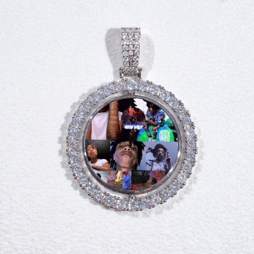 3D Spinning 2-Faced Custom Picture Pendant