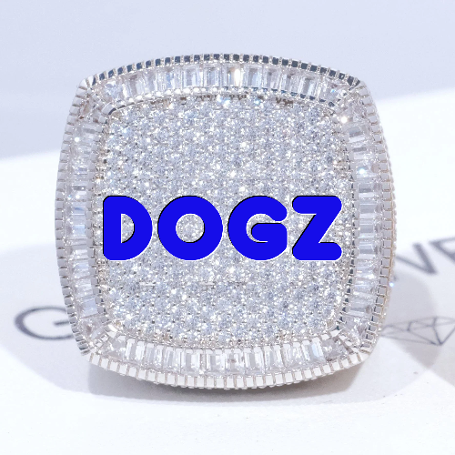 CUSTOM LETTER 3D ICED RING