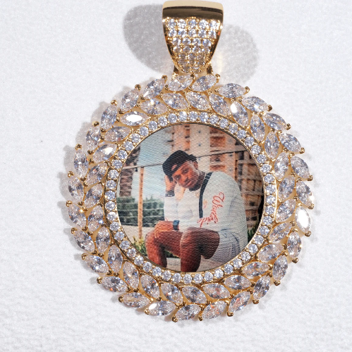 Large 3D Wheat Ear Custom Picture Pendant