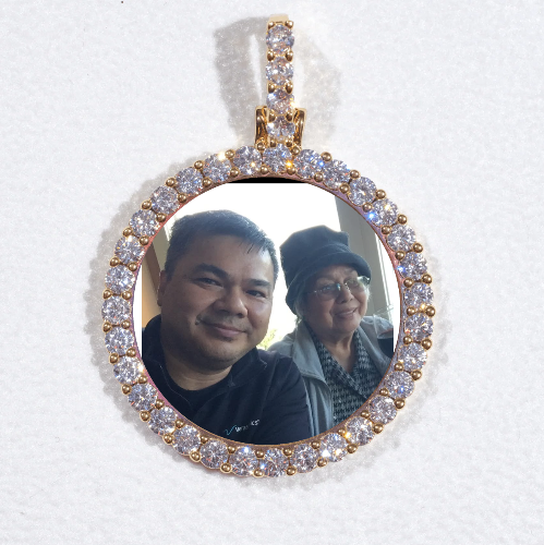 3D CIRCLE CUSTOM PICTURE PENDANT SMALL SIZE