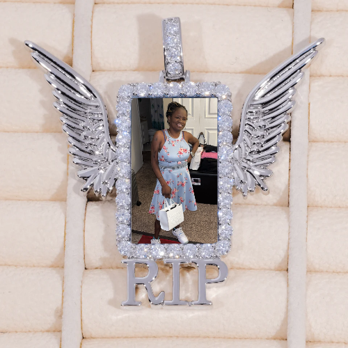 RIP WING 3D CUSTOM PICTURE PENDANT