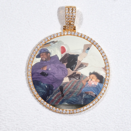 MEDIUM 3D CIRCLE CUSTOM PICTURE PENDANT