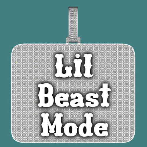CUSTOM LETTER NECKLACE 3D BIG SQUARE