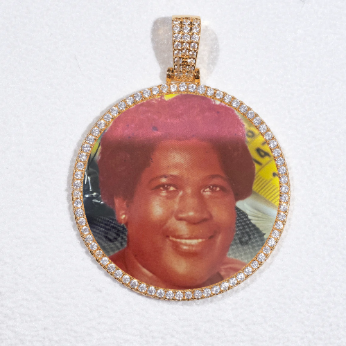 MEDIUM 3D CIRCLE CUSTOM PICTURE PENDANT